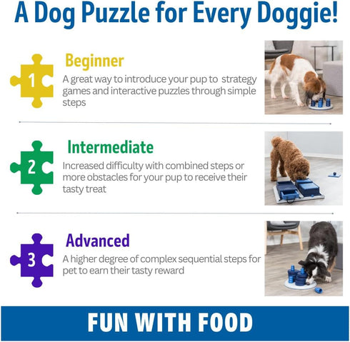 TRIXIE Chess Strategy Game - Advanced Dog Puzzle Toy, Level 3 Activity, Interactive Play, Treat Puzzle