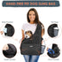 SlowTon Dog Sling Carrier, Hands-Free Papoose for Small Animals Up to 12 lbs, Adjustable Padded Strap, Machine Washable