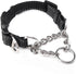 Mighty Paw Martingale Dog Collar 2.0, Trainer Approved Limited Slip Collar with Heavy Duty Buckle, Medium, Black