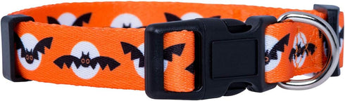 Native Pup Halloween Dog Collar, Spooky Fall Themed Horror Costume Collars for Small, Medium, Large Breeds (Medium,