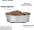 PetRageous 60050 Cayman Classic Non-Skid Stainless Steel Bowl, 12-Cup Capacity, 9.5-Inch Diameter, Metallic