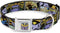 Dog Collar with Thanos Comic Scene Seatbelt Buckle, 1.5 Inch Wide, 13 to 18 Inches, DC-WMC149-WS