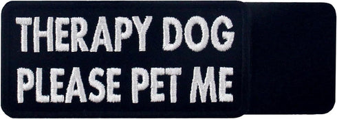 Therapy Dog Please Pet Me Service Dog Morale Tactical Patch for Vest/Harnesses