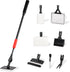 Aquarium Cleaning Tools 7 in 1, Fish Tank Cleaning Kit with Algae Scraper, Long Handle, Fish Net