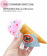 Generic Dog Plush Squeaky Toys Fruit & Dessert Series, Soft Chew Toys for Small, Medium & Large Dogs, Interactive
