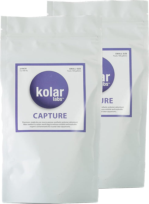 Kolar Labs Premium Capture Resin Filtration Media, 2 Pack for Saltwater & Freshwater Fish, Aquarium Use