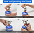 Odoland 12pcs Camping Cookware Mess Kit with Mini Stove, Lightweight Pot Pan Kettle with 2 Cups for Outdoor Camping