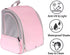 Bird Carrier Backpack with Wooden Stand Perch - Travel Carrier Backpack for Birds in Pink