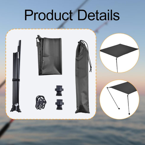 Yiju Camping Chair Shade Shelter,Lightweight Adjustable Portable Folding Chair Shade for Fishing Accessories Outdoor