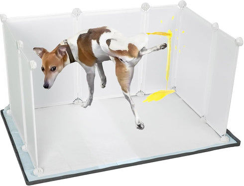 Bencacawinstyle Dog Litter Box with High Walls,Indoor Dog Potty for Small to Medium