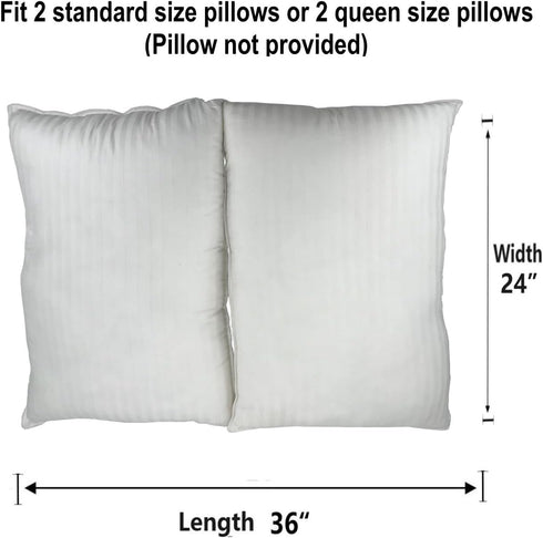 DIY Dog Bed Cover Waterproof Replacement, Washable Pillow Case only 36 x 24 Inch