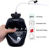 SHOKE Long Straw Water Bottle, 1 Liter, BPA Free Squeeze Leak Proof Sports Bottle, Black