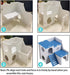 WishLotus Hamster House - Luxury Hideout with Climbing Ladder and Two Layers Hut for Dwarf Hamster, Blue