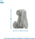 Best Pet Supplies Interactive Bunny Buddy Dog Toy, Crinkle and Squeaky Enrichment for Small/Medium Breed Puppies, Plush