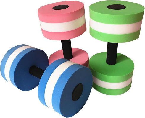 Aosekaa Swimming Aquatic Dumbbell Bar Aquatic Exercise Dumbbells Barbell Aquatic Barbell Float Water Dumbells for Pool