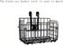 Rust Proof Folding Bike Front Basket, Detachable Rear Bike Basket with Handles, Easy Installation for Mountain Bike