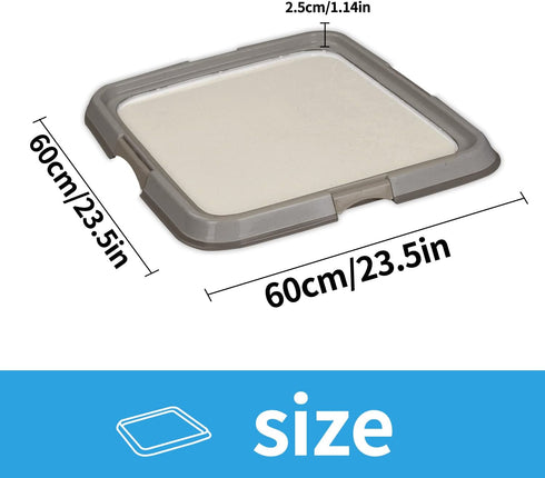 Pawise Pee Pad Holder for Puppy Pads, Training Tray, 23.5"x23.5"