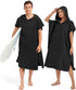 Abahub Surf Poncho Men & Women Towel Poncho Adult with Hood, Thick
