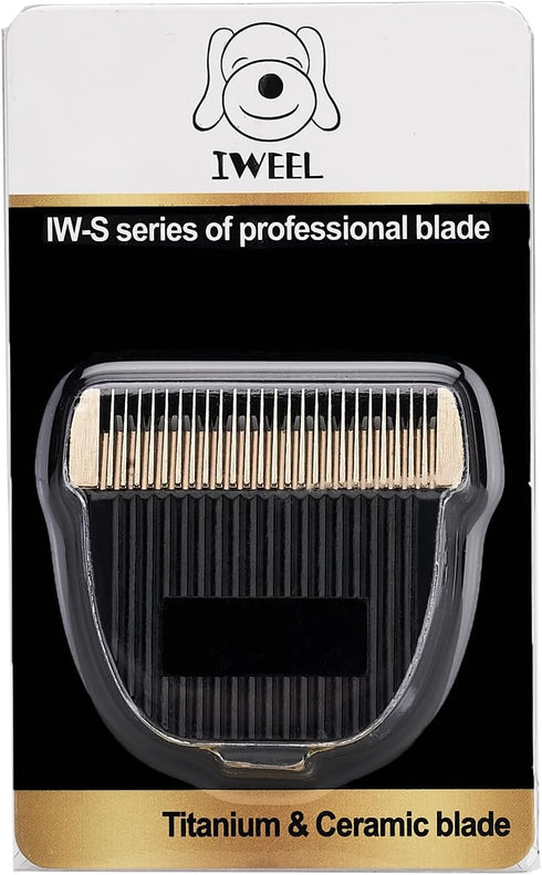 Replacement Titanium Blade with Moving Ceramic Blade for IW2691A Cordless Dog Clippers, Pet Grooming Kit