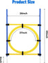 Dog Agility Training Equipment, Obstacle Course Jumper Ring, Height Adjustable Portable Tool for Backyard Exercise