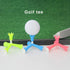 Green Rubber Golf Tees for Mats, Adjustable Portable Golf Tee, Anti-Flying Tripod for Training Court Clubs