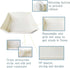 6 Chinchillas Fhiny Large Rabbit Litter Box for Cage, Plastic Guinea Pig Ltter Pan with PCS Disposable Pee Pads Potty