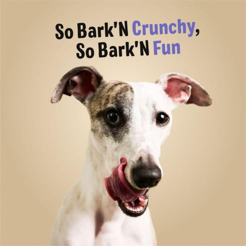 100% 8 oz Three Dog Bakery Bark'N Crunch! Chicken Chips with Real Chicken - - Crunchy Treats for Dogs - High Protein
