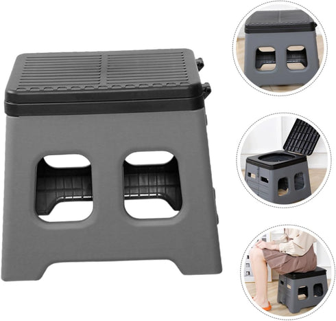 Yardwe Portable Folding Toilet for Outdoor Travel Lightweight Emergency Potty for Camping Hiking and Road Trips Compact