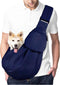 Lukovee Pet Sling, Adjustable Hand Free Dog Carrier, Breathable Cotton Tote Bag for Small Pets