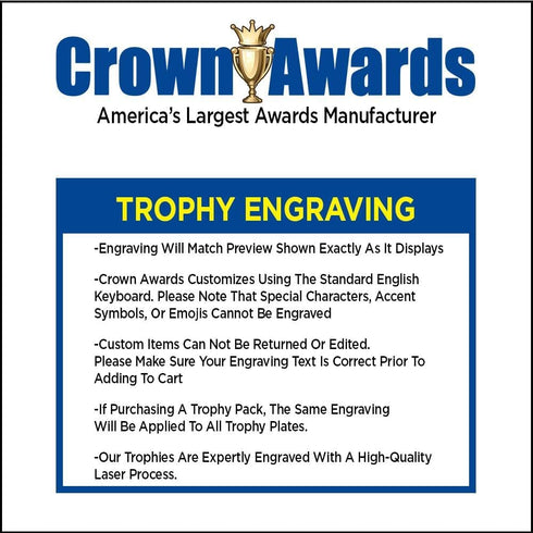 11" Crown Awards Dairy Cow Trophy, Gold Cup Dairy Cow Trophies with Engraving Included