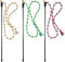 Xthrotsenk 3Pcs Cat Teaser Wand Cat Rope Toy Colorful Cats Rope Toy Interactive