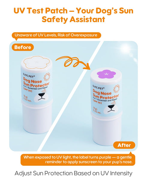 25 Dog Nose Sunscreen Balm SPF Natural, Lick-Safe Sun Protection with Shea Butter & Sea Buckthorn Moisturizes & Shields