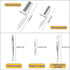 VEINARDYL 6 3 2 pcs Tick Removal Tool kit for Pets, Stainless Steel Tick Tweezers with Storage Pouch and Tick Comb