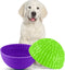 2 Pcs Silicone Dog Lick Bowl: Interactive Slow Feeder Bowls for Oral Health, Anxiety Relief, Green, Purple, Bone