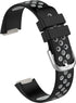 NINKI Compatible Sport Fitbit Luxe Bands for Women Silicone (Black+Red),Soft Breathable Strap Bracelet Cute Small Fitbit Luxe Replacement Bands for Fitbit Luxe Watch Band Waterproof Men Large Girl