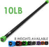 Yes4All Total Body Workout Weighted Bar, Resistance Band Bar, Weighted Bar Racks, Body Exercise Bar for Yoga, Strength Training in Home and Gym Single/Combo by Yes4All