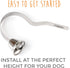 Mighty Paw Metal Dog Doorbell - Durable Big Dog Bell - Includes Potty Training Tips - Sleek Silver Bell