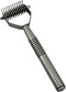Professional Pet Grooming Undercoat Shedding Dematting Rake - 12 Teeth Wide for Effective Grooming