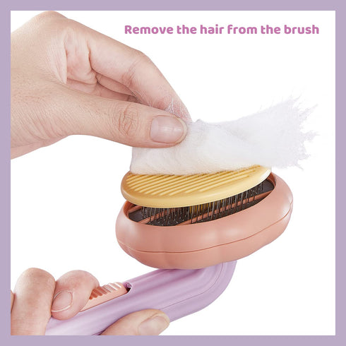Self-Cleaning Pet Brush Grooming Comb for Cats and Dogs, Hair Shedding Tools for Tangled Hair