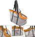 1pc Large Pet Handbag Totes, Mesh Travel Bag, Portable Pet Carrier Bag, Large Puppy Tote in Orange