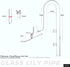 Aquarium Glass Lily Pipe for Canister Filter, Unique Outflow Surface Skimmer, Ideal for Shallow Tanks, 1/2'' Tubing