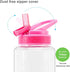 Home Tune 32oz Motivational Water Bottle with Straw & Time Marker, BPA Free, Dustproof, Leak Proof
