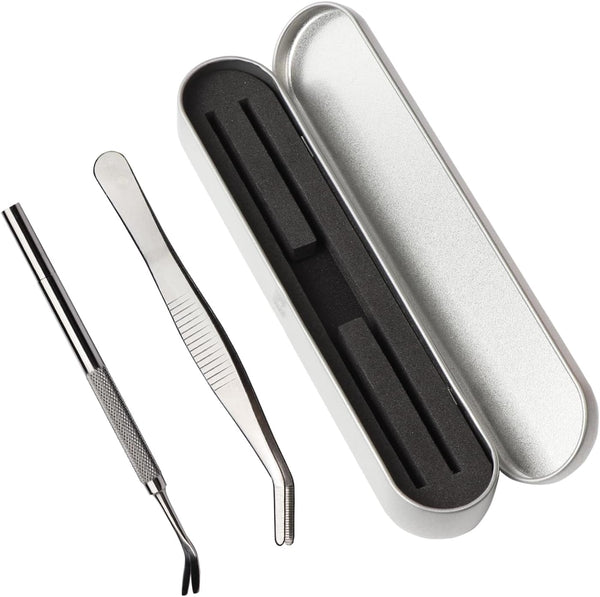 Tick Removal Tool, Tick Remover for Dogs, Pet First Aid Kit Ttwister Tweezers, Dog Hiking Gear (1 Set, Metal Ash)