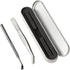 Tick Removal Tool, Tick Remover for Dogs, Pet First Aid Kit Ttwister Tweezers, Dog Hiking Gear (1 Set, Metal Ash)
