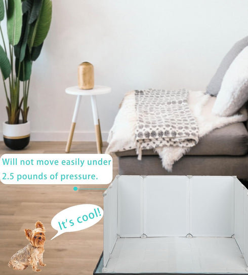 Bencacawinstyle Dog Litter Box with High Walls,Indoor Dog Potty for Small to Medium Dogs,No Spill Pee Pad Holder Tray