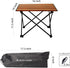 Backpacking ROCK CLOUD Portable Camping Table Ultralight Aluminum Folding Beach Table Camp for Camping Hiking Outdoor