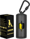 Metal Dog Poop Bag Holder with Leash Clip, Durable Aluminum with 15 Bags + 3 Accessories
