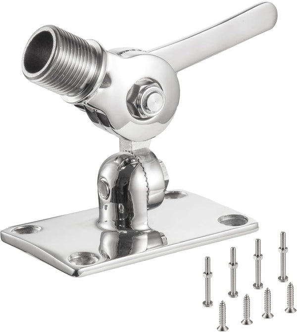 eifagur Heavy Duty High Strength 316 Stainless Steel Marine VHF Antenna Mounts, Adjustable