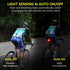 Smart Bike Tail Light: Auto On/Off Rear Bicycle Flashlight, High Lumen Daytime Strobe USB Rechargeable Safety Red LED