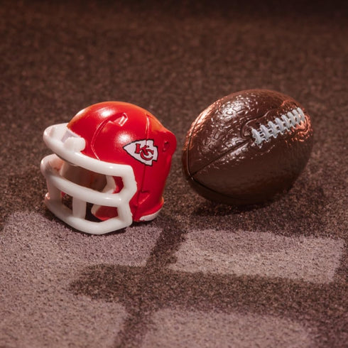 KC-59, 5.5-Inch 8+ Transformers NFL Kansas City Chiefs Action Figure Changes from Robot to Helmet, Football Toys